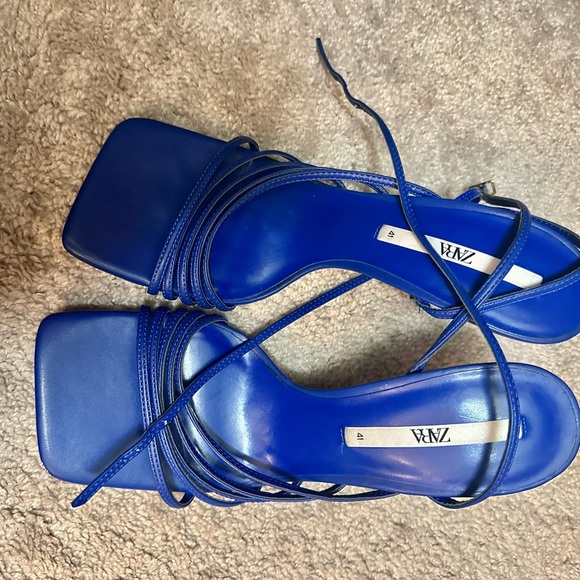ZARA BLUE SANDALS - Picture 4 of 4